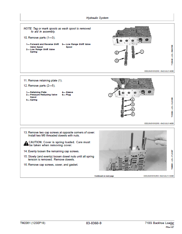 John Deere 710G Backhoe Loader Repair Technical Manual Workshop Guide