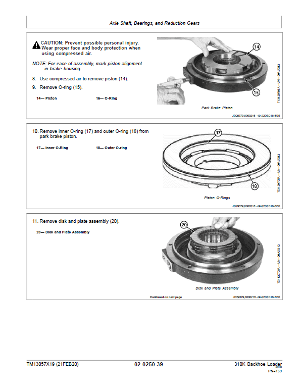 John Deere 310K Backhoe Loader Repair Technical Manual (S.N after C000001 – ) Workshop Guide