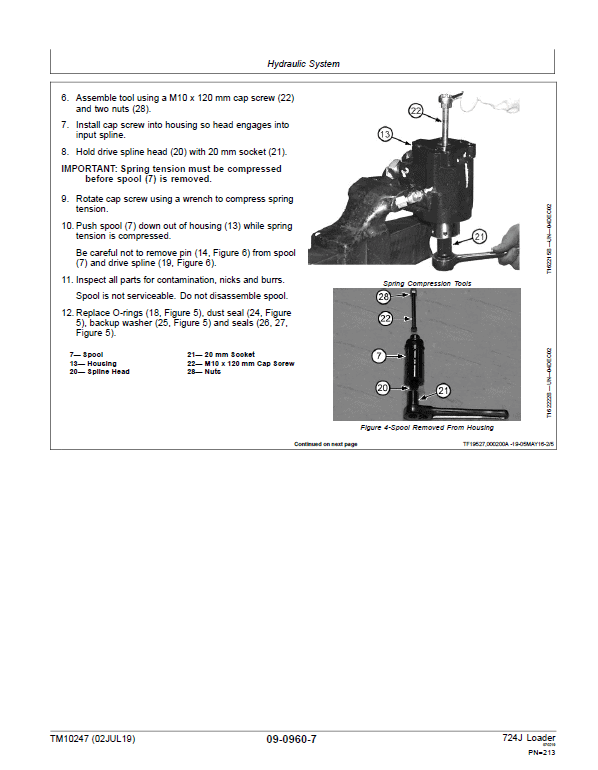 John Deere 724J Loader Repair Technical Manual (S.N. after 611219 -) Workshop Guide