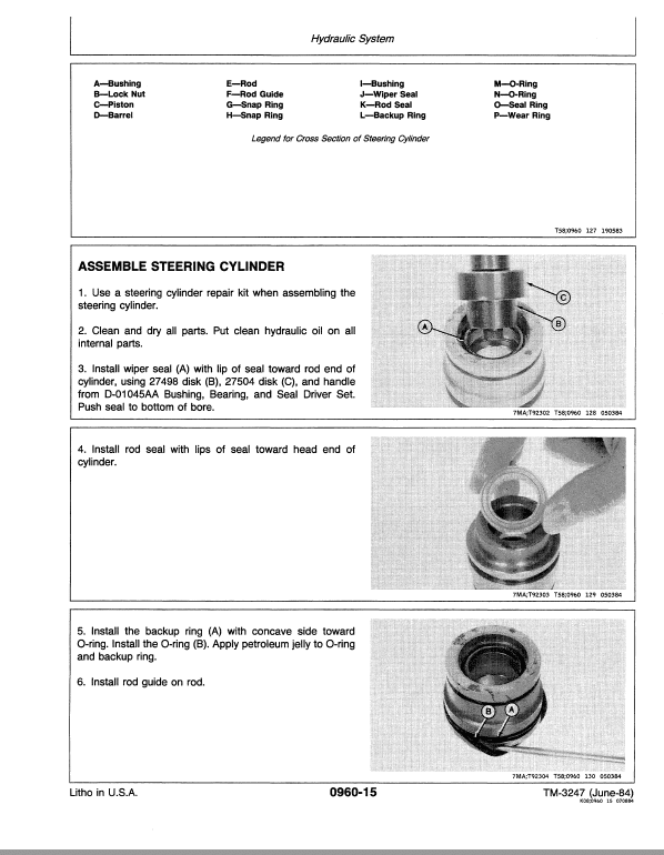 John Deere 415B, 515B Backhoe Loader Repair Technical Manual Workshop Guide