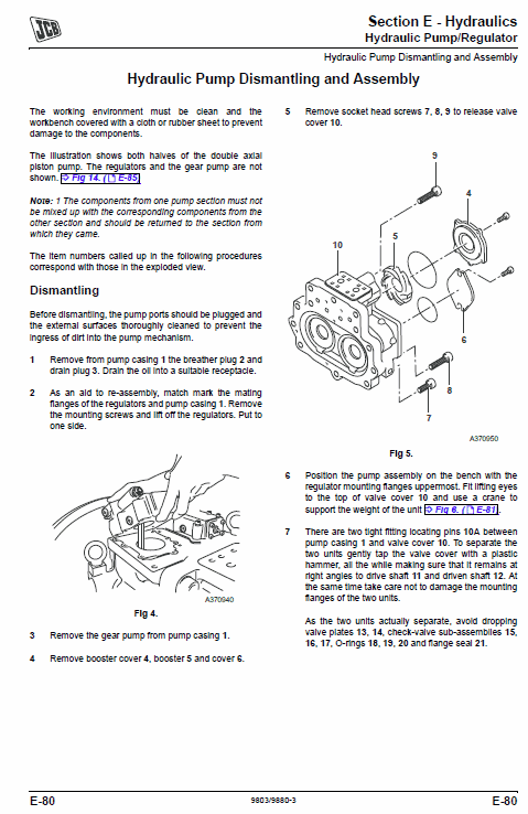 JCB JS360 Tier 3 Auto Tracked Excavator Service Manual Workshop Guide