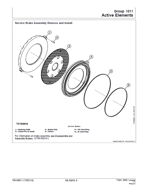 John Deere 724K 4WD Engine S2 & T3 Loader Technical Manual (S.N. before 641522) Workshop Guide