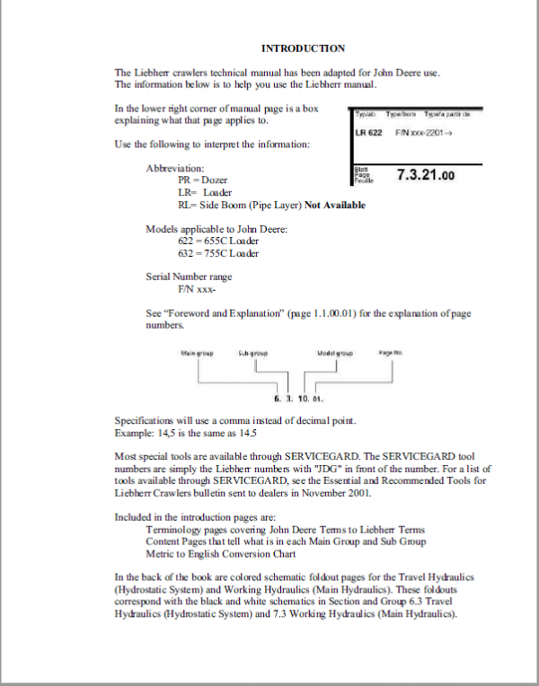 John Deere 655C, 755C, 655C Series II, 755C Series II Crawler Loader Technical Manual Workshop Guide