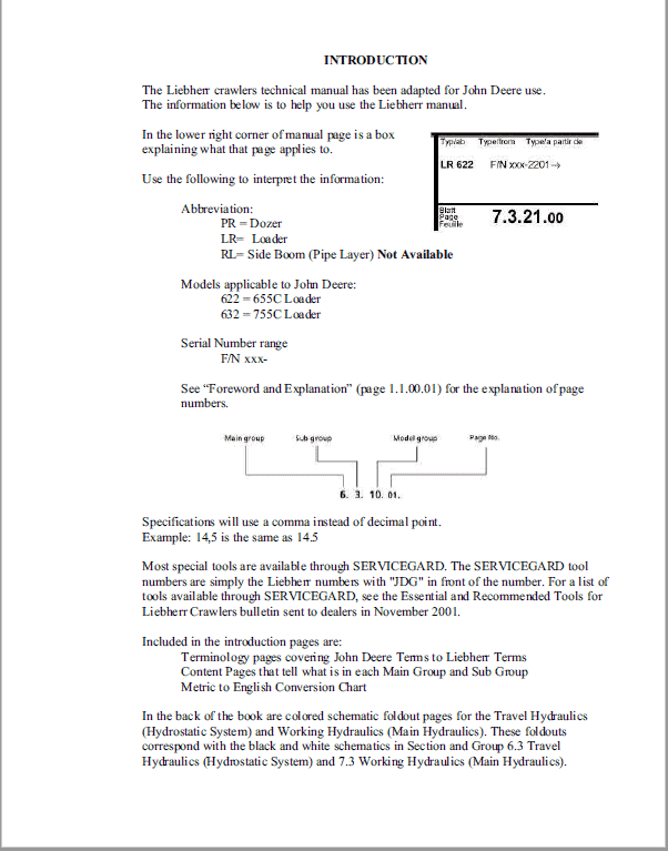 John Deere 655C, 755C, 655C Series II, 755C Series II Crawler Loader Technical Manual Workshop Guide