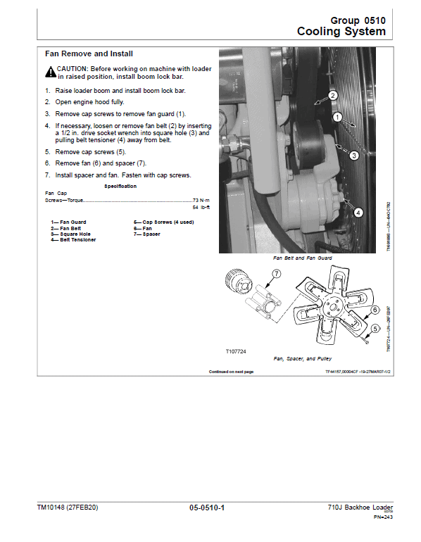 John Deere 710J Backhoe Loader Technical Manual (S.N before – 159769 & 161144 – 172184 ) Workshop Guide
