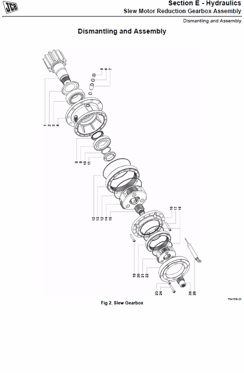 JCB JS81 Tracked Excavator Service Manual Workshop Guide
