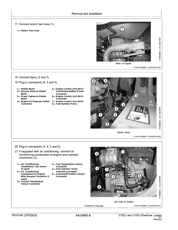 John Deere 310SJ Backhoe Loader Repair Technical Manual (S.N before – 159759) Workshop Guide