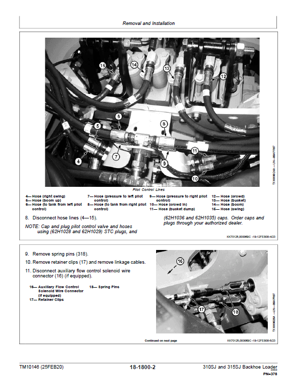 John Deere 315SJ Backhoe Loader Repair Technical Manual (S.N before – BE315SJ300868 ) Workshop Guide