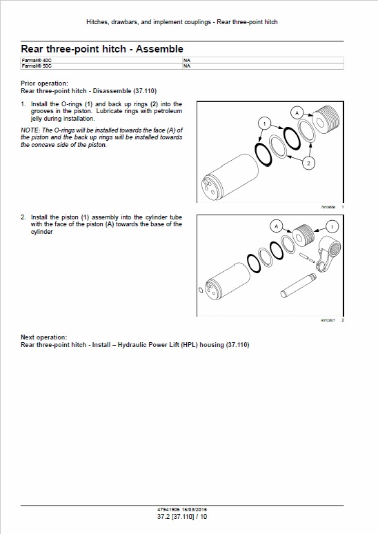 Case Farmall 40C, 50C Tractor Service Manual Workshop Guide
