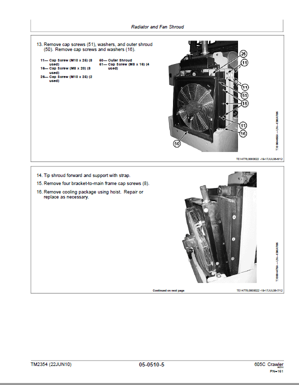 John Deere 605C Crawler Loader Technical Manual (TM2353 and TM2354) Workshop Guide