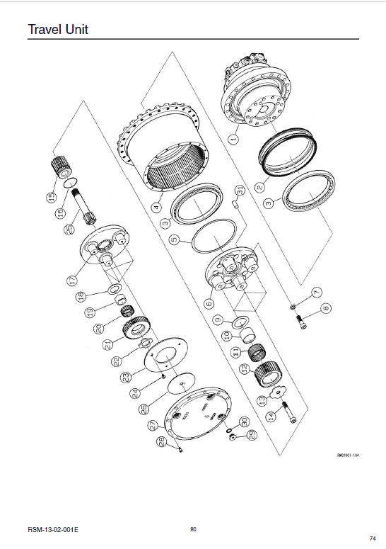 Sumitomo SH250-5, SH250-5 LR Hydraulic Excavator Repair Service Manual