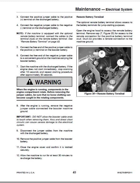 Gehl AL 440 Articulated Loader Repair Service Manual
