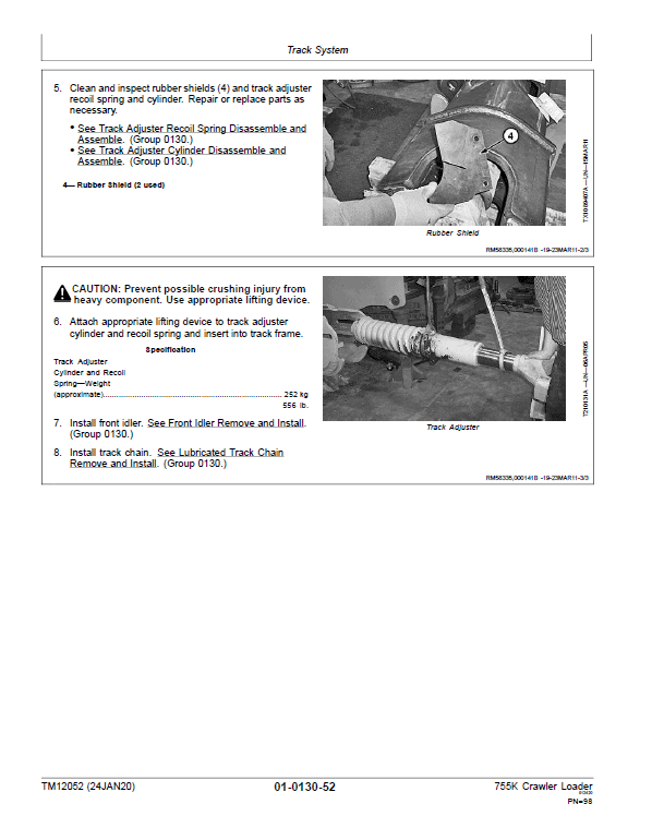 John Deere 755K Crawler Loader Technical Manual (SN. from E192242 – E339206) Workshop Guide