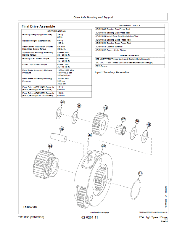 John Deere 764 High Speed Dozer Repair Technical Manual Workshop Guide