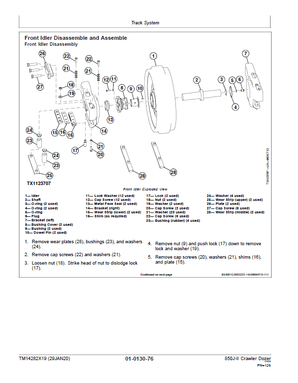 John Deere 850J-II Crawler Dozer Technical Manual (SN. from C000001) Workshop Guide