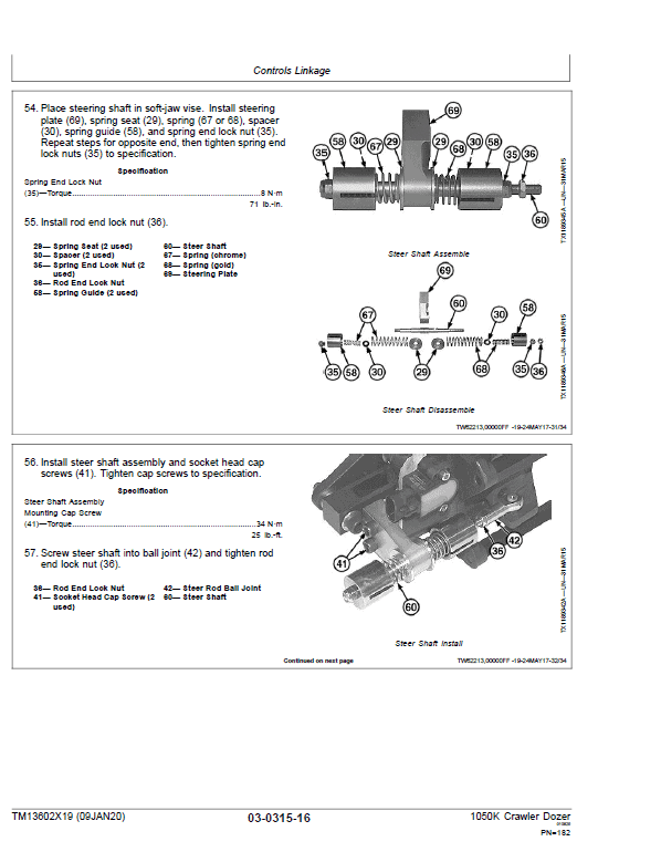 John Deere 1050K Crawler Dozer Technical Manual (SN. from C268234 – C318801) Workshop Guide