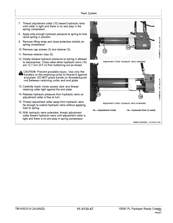 John Deere 1050K PL Pipelayer Crawler Dozer Technical Manual (SN. F318802-) Workshop Guide