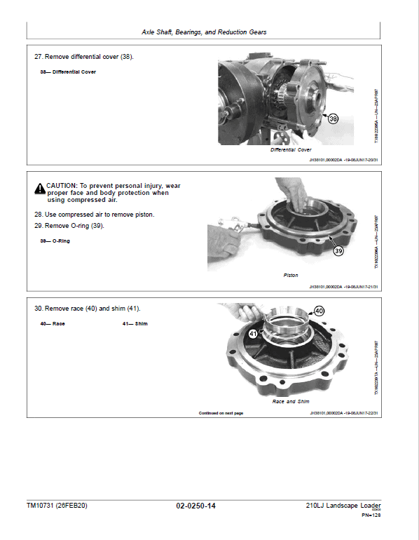 John Deere 210LJ Landscape Loader Repair Technical Manual Workshop Guide