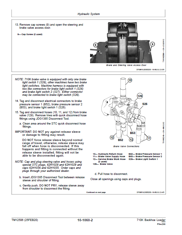 John Deere 710K Backhoe Loader Repair Technical Manual (S.N after E219607 – ) Workshop Guide