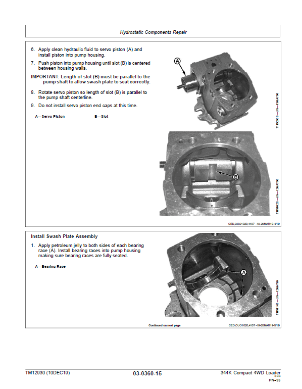 John Deere 344K Loader Repair Technical Manual (SN. after B030077) Workshop Guide