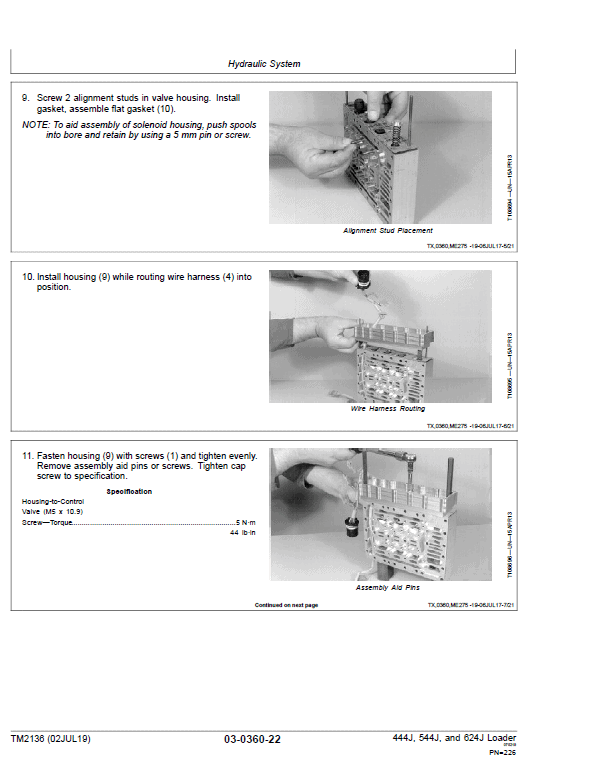 John Deere 444J, 544J, 624J Loader Technical Manual (SN. before 611274) Workshop Guide