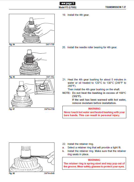 Hino Truck FD2J, FE2J, FF2J, SG1J, SG2J Year 2002 Repair Manual (FD, FE, FF, SG)