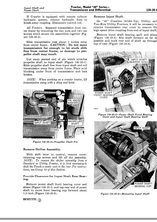 John Deere 40 Series Tractors Repair Technical Manual (SM2013) Workshop Guide