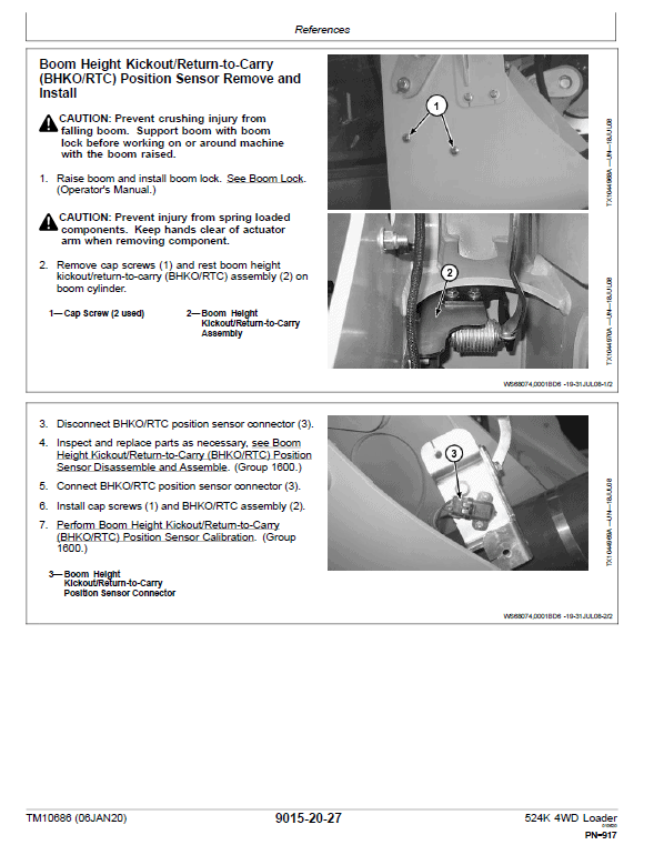 John Deere 524K 4WD Loader Engine 6068HDW74 T3 Technical Manual (SN. before 642245) Workshop Guide