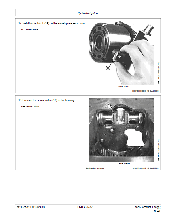 John Deere 655K Crawler Loader Repair Technical Manual (S.N after F339207 – ) Workshop Guide