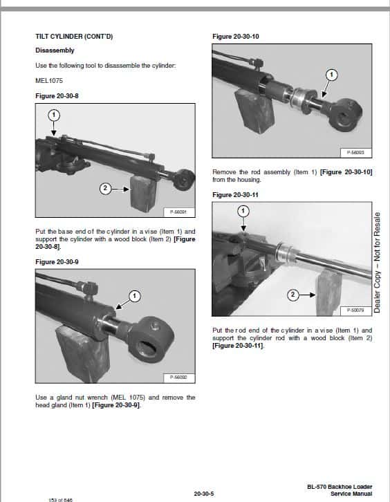 Bobcat BL570 (B-Series) Loader Service Repair Manual