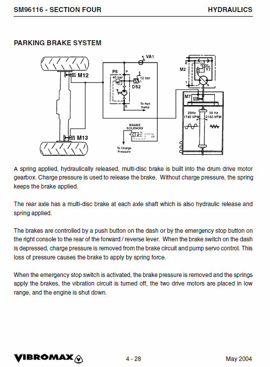 JCB Vibromax VM116,146,166,186 Single Drum Roller Service Manual Workshop Guide