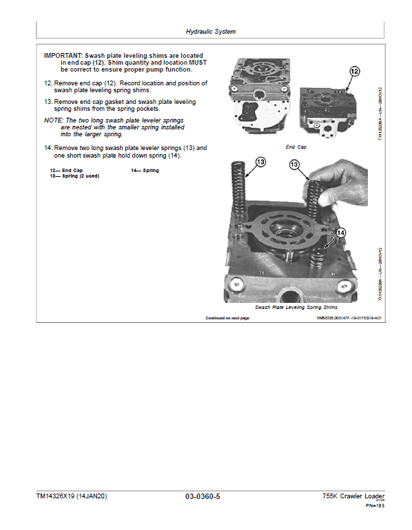 John Deere 755K Crawler Loader Repair Technical Manual (S.N after F339207 – ) Workshop Guide