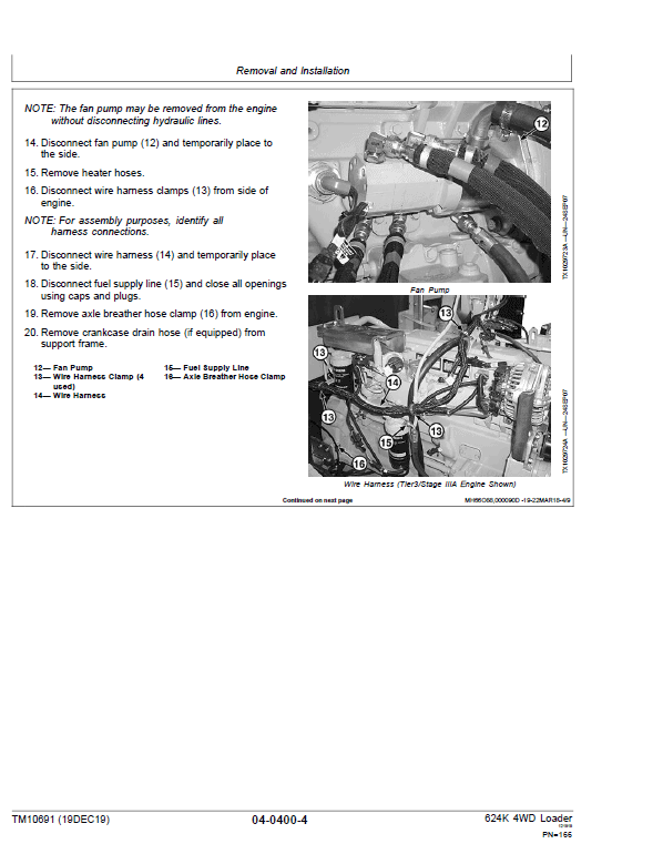 John Deere 624K 4WD Loader Engine 6068HDW79 T3 & S2 Technical Manual ( SN. – 642634) Workshop Guide