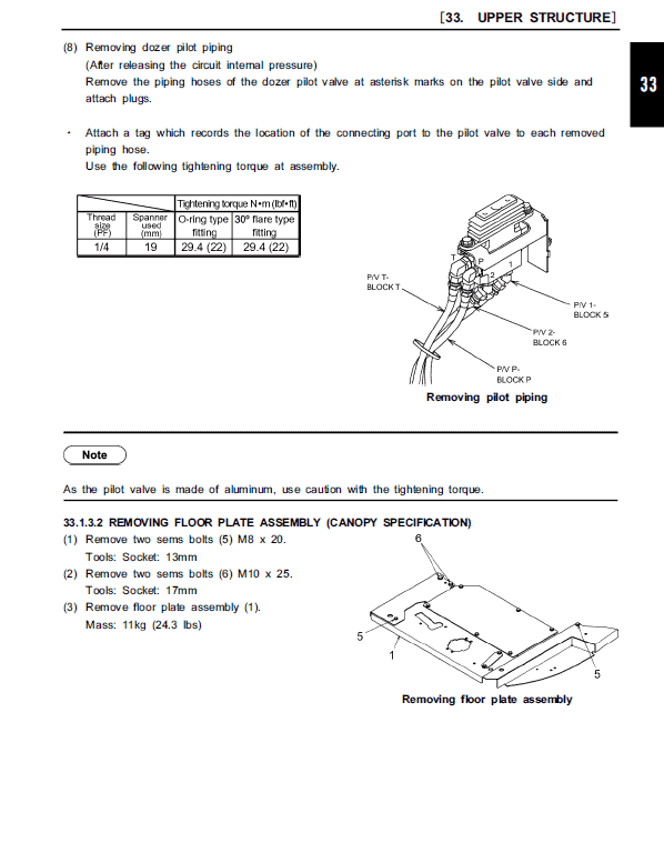 Kobelco SK30SR-6E Hydraulic Excavator Repair Service Manual Workshop Guide