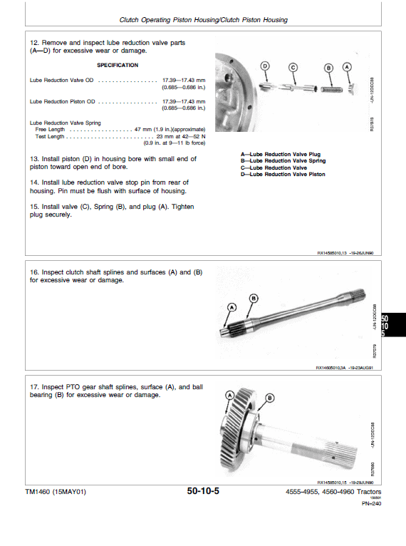 John Deere 4560, 4760, 4960 Tractors Repair Technical Manual Workshop Guide
