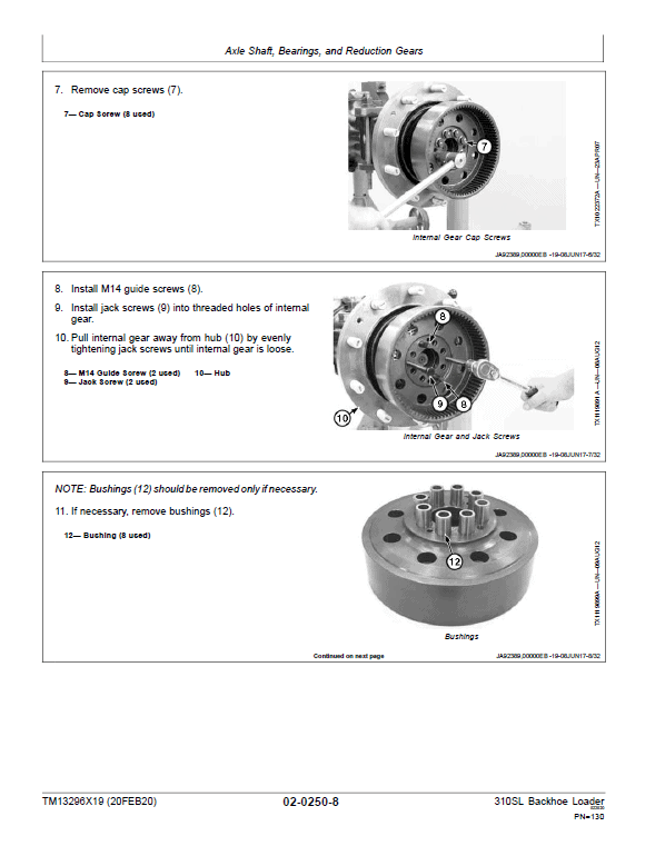 John Deere 310SL Backhoe Repair Technical Manual (S.N after C273920 & D273920 – 390995) Workshop Guide
