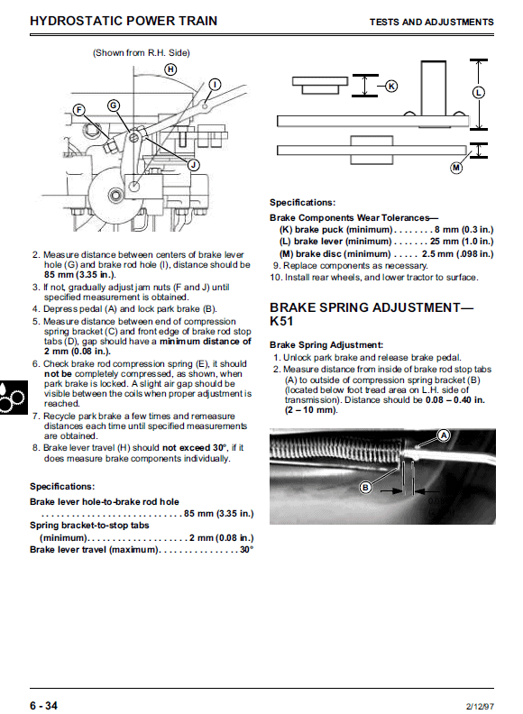 John Deere 1338, 1538, 1546, 1638 Sabre Lawn Tractors Technical  Manual Workshop Guide