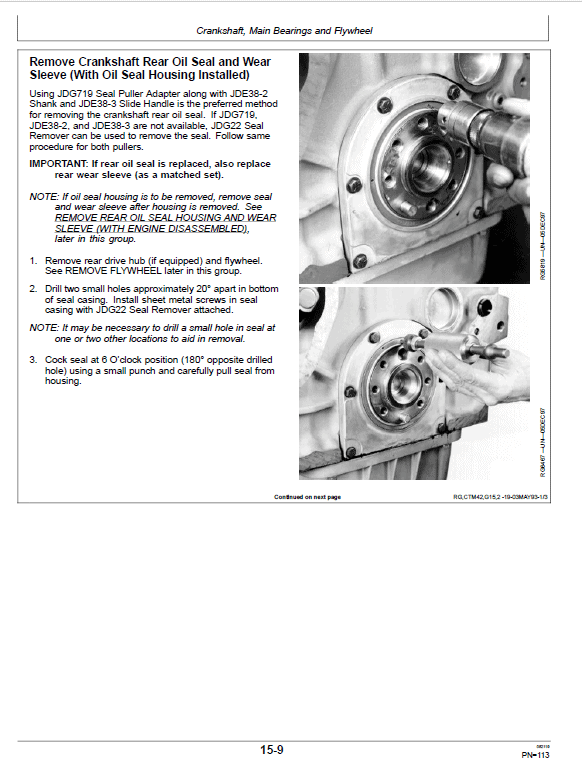 John Deere 6076 Diesel Engines Component Technical Manual (CTM42) Workshop Guide