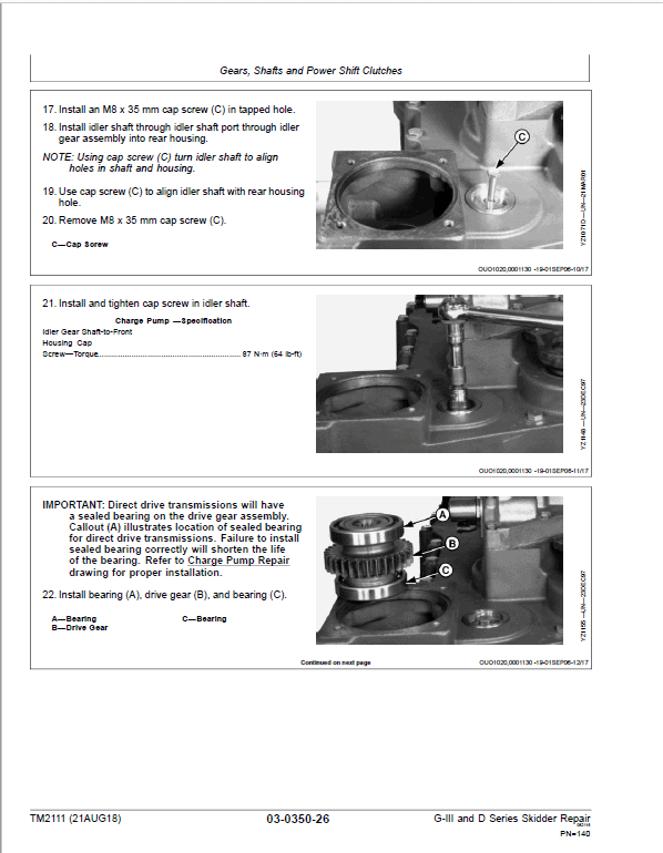 John Deere 748G-III, 560D Skidder Repair Technical Manual (S.N. after 586337 – ) Workshop Guide