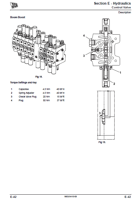 JCB 8025ZTS, 8026CTS, JS30, 8029CTS Mini Excavator Service Manual Workshop Guide