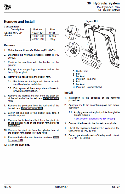 JCB 55Z-1, 57C-1 Mini Digger Excavator Service Manual Workshop Guide