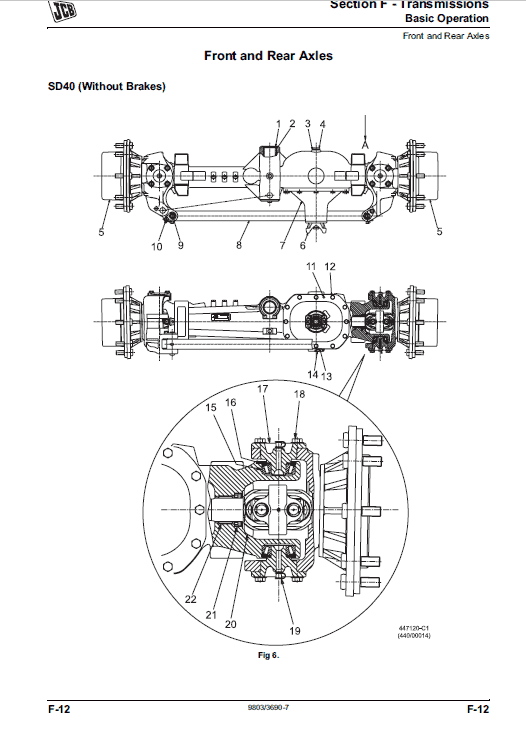 JCB 520-40, 524-50, 527-55 Compact Loadalls Service Manual Workshop Guide