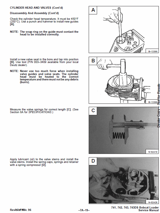 Bobcat 741, 742 and 743 Skid-Steer Loader Service Manual Workshop Guide