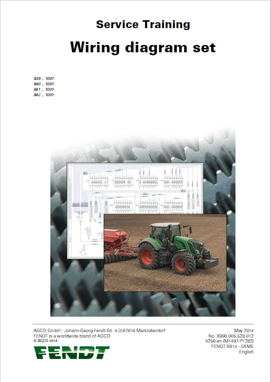 Fendt 822, 824, 826, 828 Vario S4 Tractors Workshop Repair Manual Workshop Guide