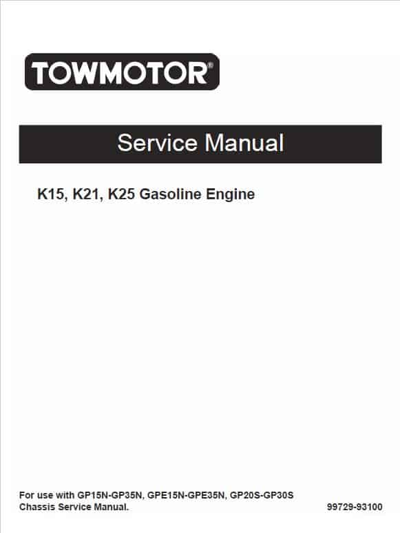 CAT DP25N, DP30N, DP35N Forklift Lift Truck Service Manual