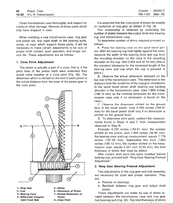 John Deere 450C Crawler Repair Technical Manual (TM1102) Workshop Guide