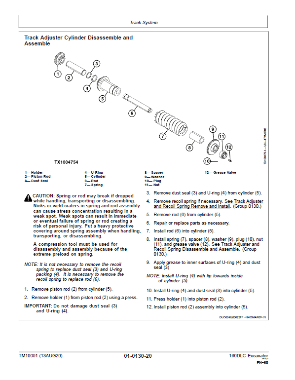 John Deere 160DLC Excavator Repair Technical Manual Workshop Guide