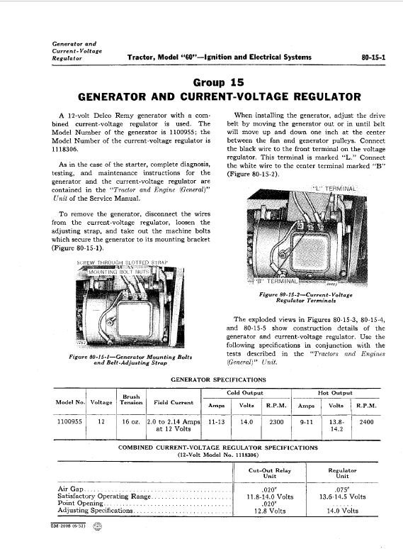 John Deere 60, 620, 630 (60 Series) Tractors Technical Manual Workshop Guide