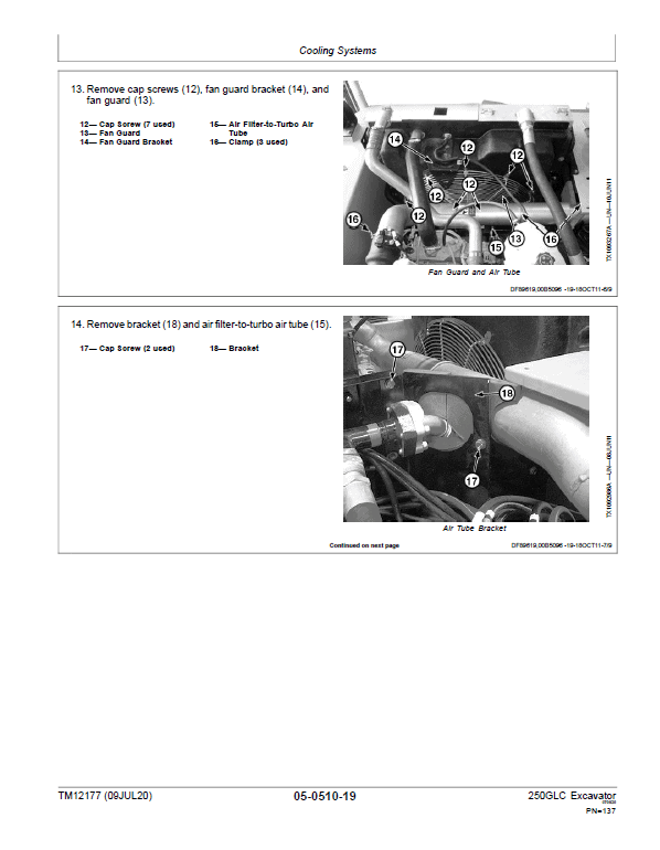 John Deere 250GLC Excavator Technical Manual (PIN: 1FF250GX_C608001, D608001, E608001 – ) Workshop Guide