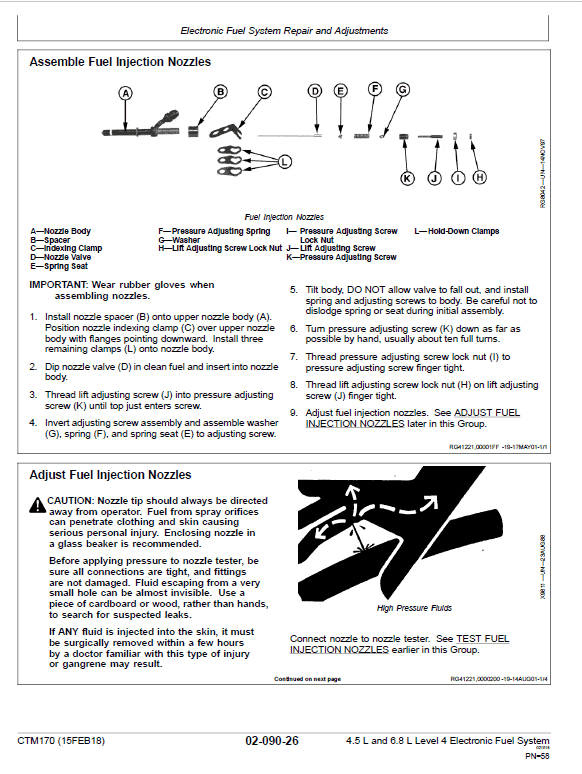 John Deere PowerTech 4.5L, 6.8L Diesel Engine Technical Manual (CTM170) Workshop Guide